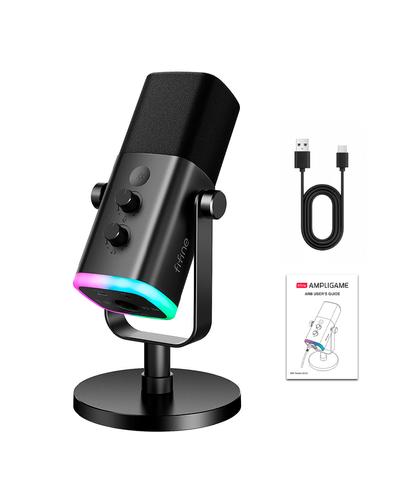 Microfono Gamer Fifine AM8 USB XLR Cardioide RGB  Cancelacion Ruido - 6