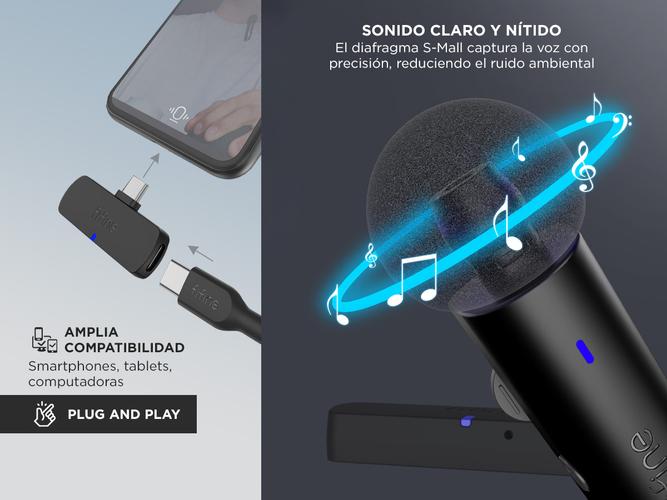 Micrófono Inalámbrico Fifine M6 con Reducción de Ruido - 3