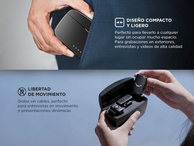 Micrófonos Inalámbricos Duales Fifine M9 con Estuche de Carga - 3