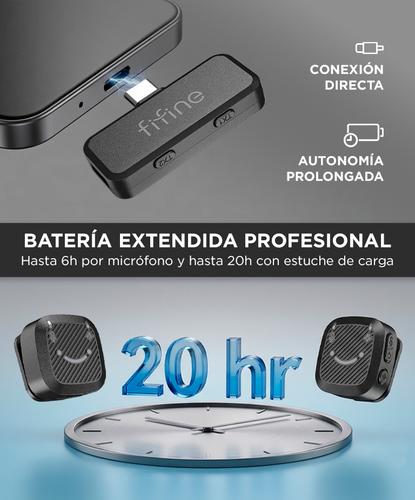 Microfono Lavalier Fifine M12 Dual Inalambrico Streaming USB-C - 4