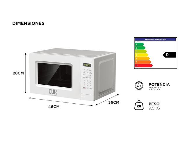 Microondas Gadnic 20 Litros Digital  - 5