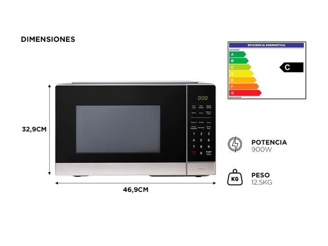 Microondas Digital Gadnic 23Lts Funcion Grill  - 4