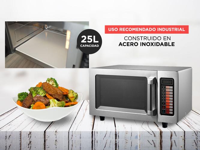Microondas Industrial 25 Lts Moretti Micropro-25 acero inoxidable - 2