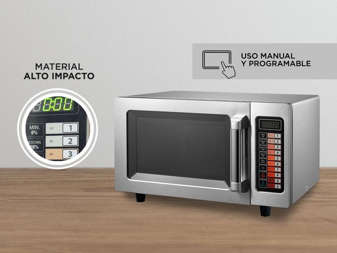 Microondas Industrial 25 Lts Moretti Micropro-25 acero inoxidable - 3