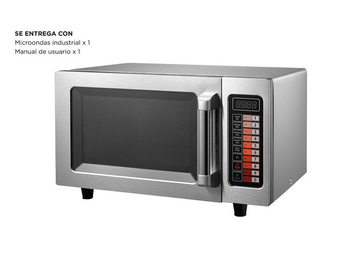 Microondas Industrial 25 Lts Moretti Micropro-25 acero inoxidable - 5
