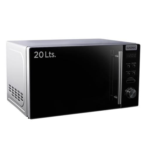 Microondas 20 Lts Gadnic Acero Inox puerta espejada - 0