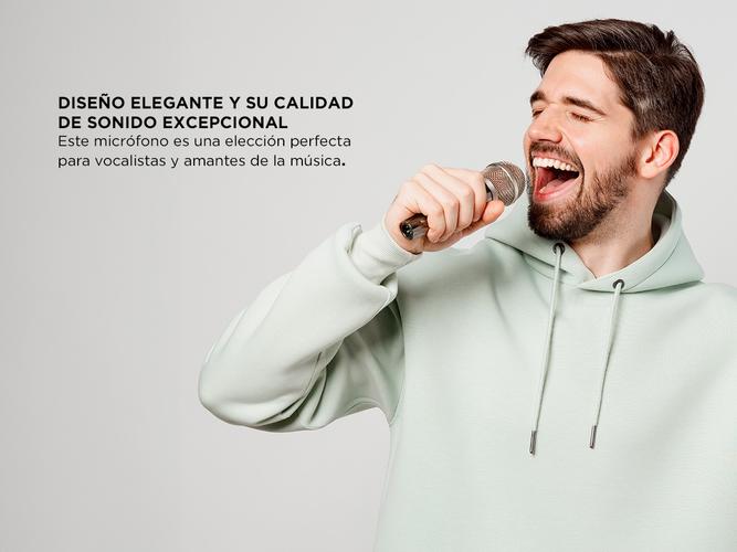 Micrófono i58 Dinámico Cardioide Cuerpo Metálico Mirr´s - 2