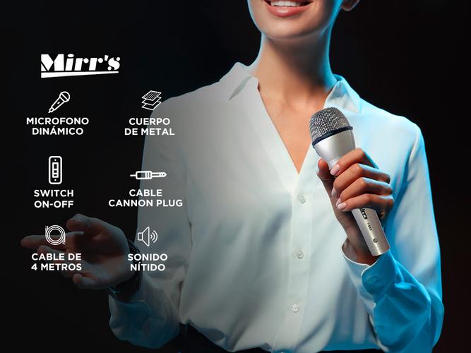 Microfono i603 Dinámico Cardioide Cuerpo Metálico Mirr´s - 1