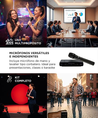 Micrófono Inalámbrico Gadnic M203 de Mano Ideal Karaoke Conferencias 2CH - 3