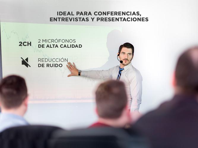 Micrófono Inalámbrico Vincha Gadnic 2CH  2 Mic Hasta 100mts Ideal Conferencias Outlet - 3