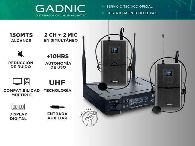 Microfono Inalámbrico Profesional GADNIC - 1
