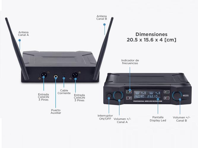 Microfono Inalámbrico Profesional GADNIC - 5