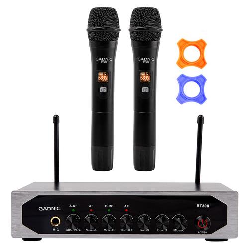 Micrófono Inalambrico Profesional Gadnic BT308 UHF - 0