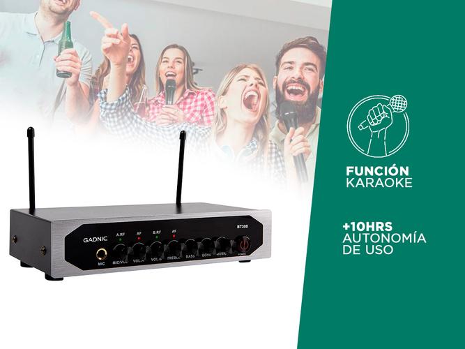 Micrófono Inalambrico Profesional Gadnic BT308 UHF Usado - 4