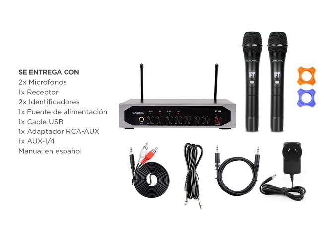 Micrófono Inalambrico Profesional Gadnic BT308 UHF - 6