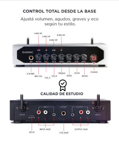 Micrófono Inalambrico Profesional Gadnic BT308 UHF - 3