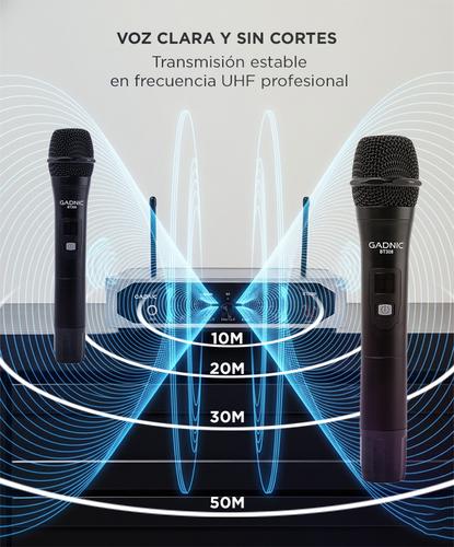 Micrófono Inalambrico Profesional Gadnic BT308 UHF - 4