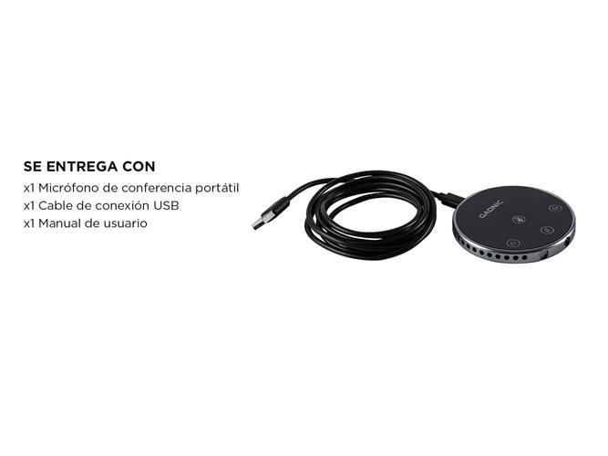 Micrófono De Conferencia Portátil Gadnic Altavoz USB  - 5
