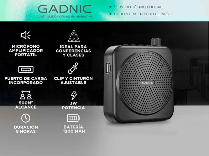 Microfono Amplificador Gadnic Portátil  - 1