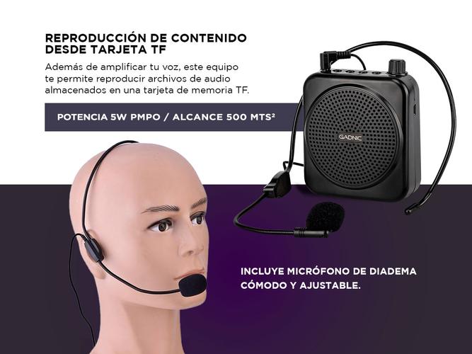 Microfono Amplificador Gadnic Portátil  - 2
