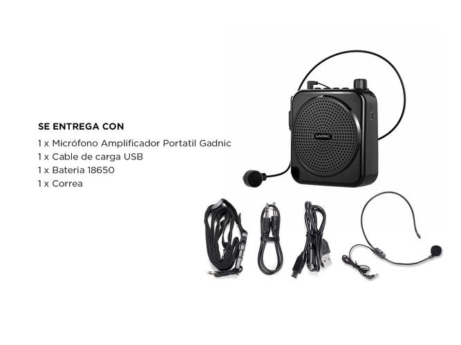 Microfono Amplificador Gadnic Portátil  - 6