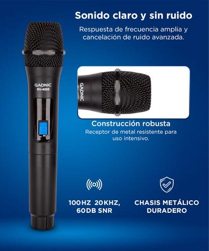 Kit de Micrófonos Inalámbricos Gadnic y Caja Receptora - 2