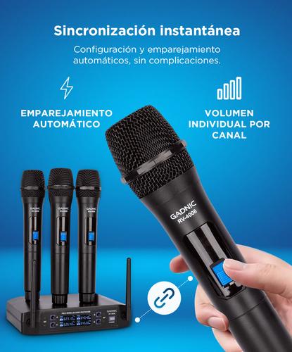 Kit de Micrófonos Inalámbricos Gadnic y Caja Receptora - 3