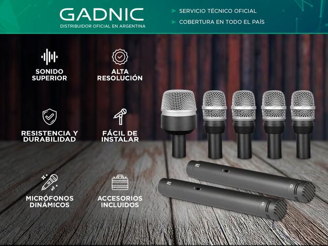 Kit de Micrófonos Gadnic para Baterías - 1