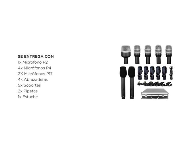 Kit de Micrófonos Gadnic para Baterías - 6