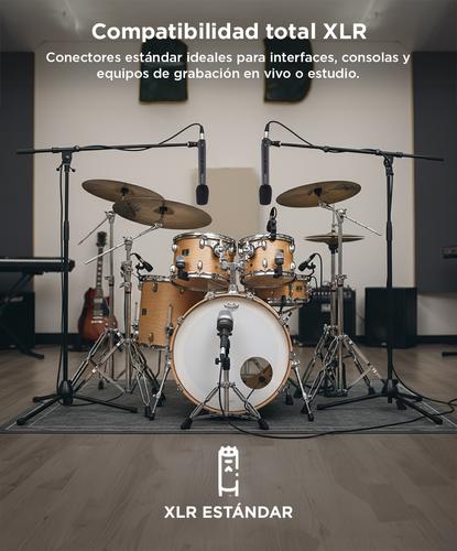Kit de Micrófonos Gadnic para Baterías - 4