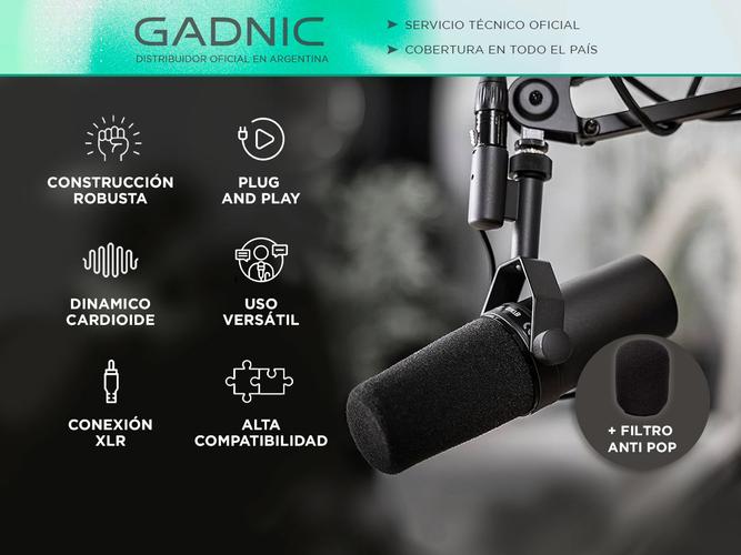 Micrófono Dinámico Gadnic Cardioide De Estudio  - 1