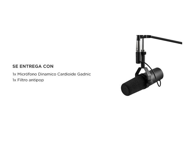 Micrófono Dinámico Gadnic Cardioide De Estudio  - 5