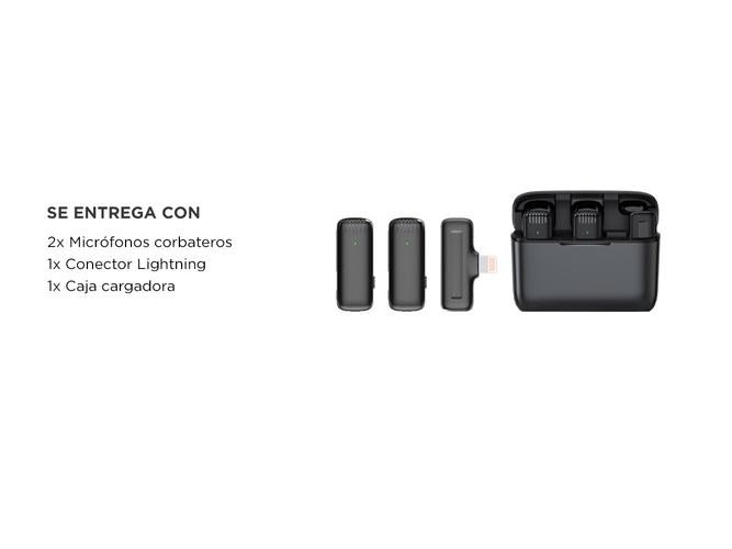Microfono Inalambrico Corbatero Gadnic con Caja Cargadora - 5