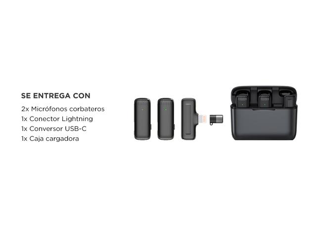 Microfono Inalambrico Corbatero Gadnic con Caja Cargadora - 5