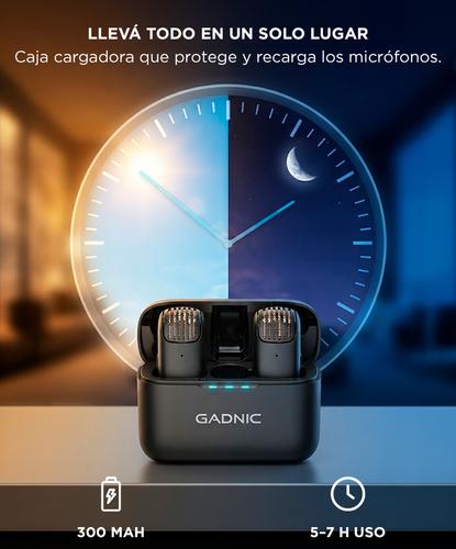 Microfono Inalambrico Corbatero Gadnic con Caja Cargadora - 4