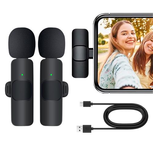 Set Micrófonos Inalámbricos Minis Gadnic Usb Tipo C - 0