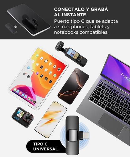 Set Micrófonos Inalámbricos Minis Gadnic Usb Tipo C - 3