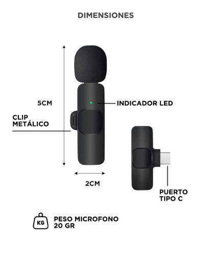 Set Micrófonos Inalámbricos Minis Gadnic Usb Tipo C - 5