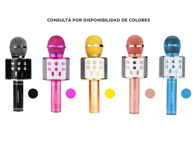 Micrófono Gadnic KM-01 Karaoke Inalámbrico Bluetooth c/ Efectos de Voz - 2