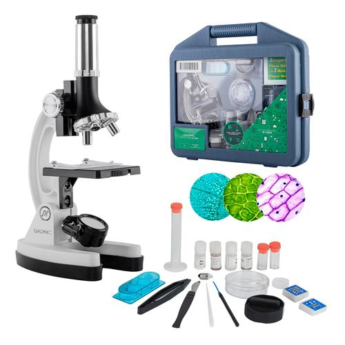 Microscopio Gadnic 1200X Para Niños Kit 18 Piezas - 0
