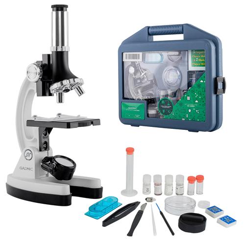Microscopio Gadnic 1200X Para Niños Kit 18 Piezas - 0