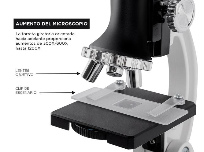 Microscopio Gadnic 1200X Para Niños Kit 18 Piezas - 3