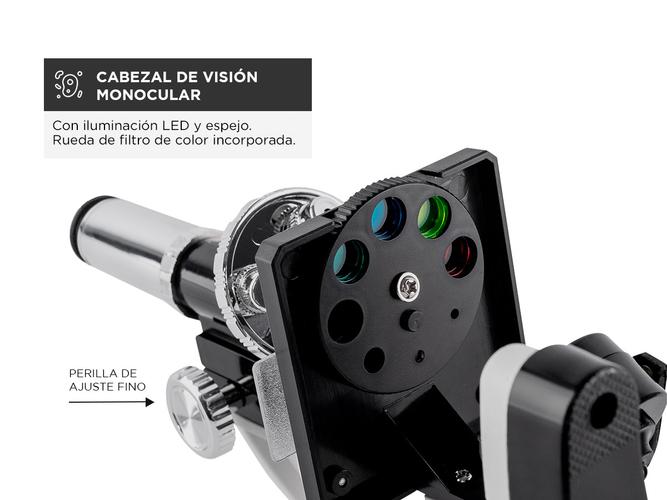 Microscopio Gadnic 1200X Para Niños Kit 18 Piezas - 4