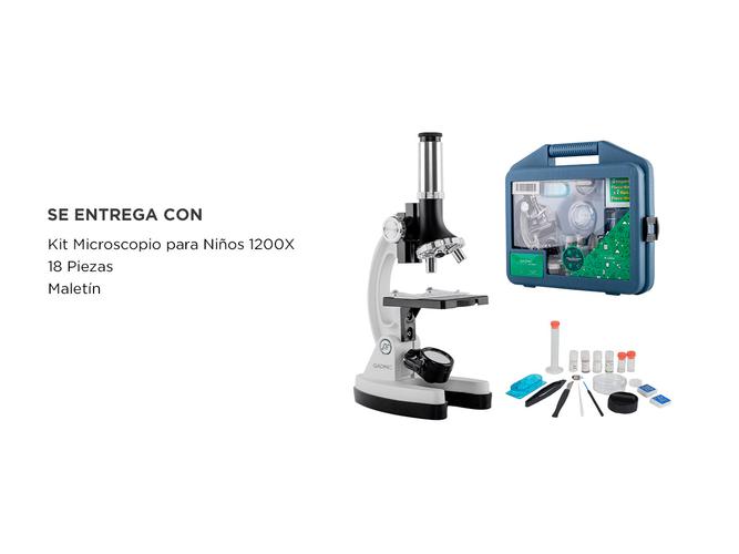 Microscopio Gadnic 1200X Para Niños Kit 18 Piezas - 6