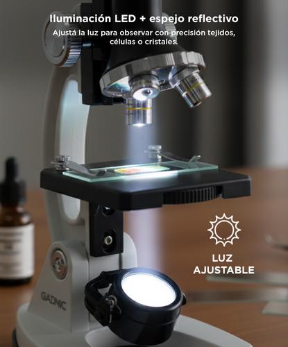 Microscopio Gadnic 1200X Para Niños Kit 18 Piezas - 2