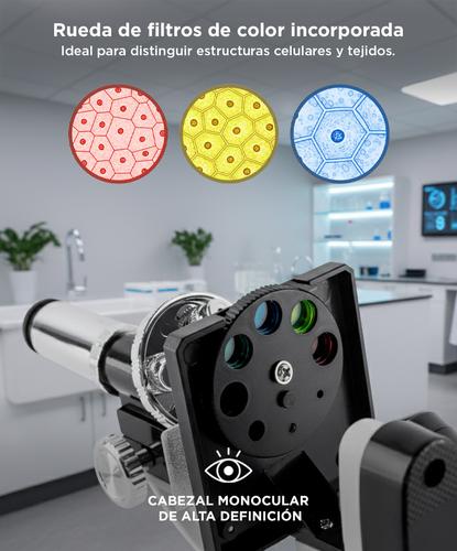 Microscopio Gadnic 1200X Para Niños Kit 18 Piezas - 4