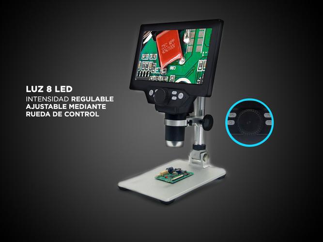 Microscopio Optico Digital Gadnic 1200x Pantalla Lcd Hd Usado - 3