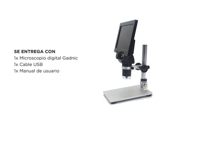 Microscopio Optico Digital Gadnic 1200x Pantalla Lcd Hd - 6