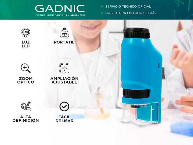Microscopio Mini Gadnic Portátil Con Luz LED  Outlet - 1