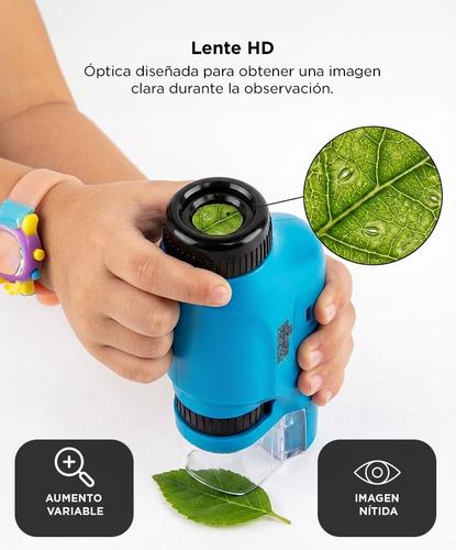 Microscopio Mini Gadnic Portátil Con Luz LED  - 2